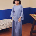 Girl Teacup Skirt Pigeon Blue - Umbi