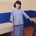 Girl Teacup Skirt Pigeon Blue - Umbi