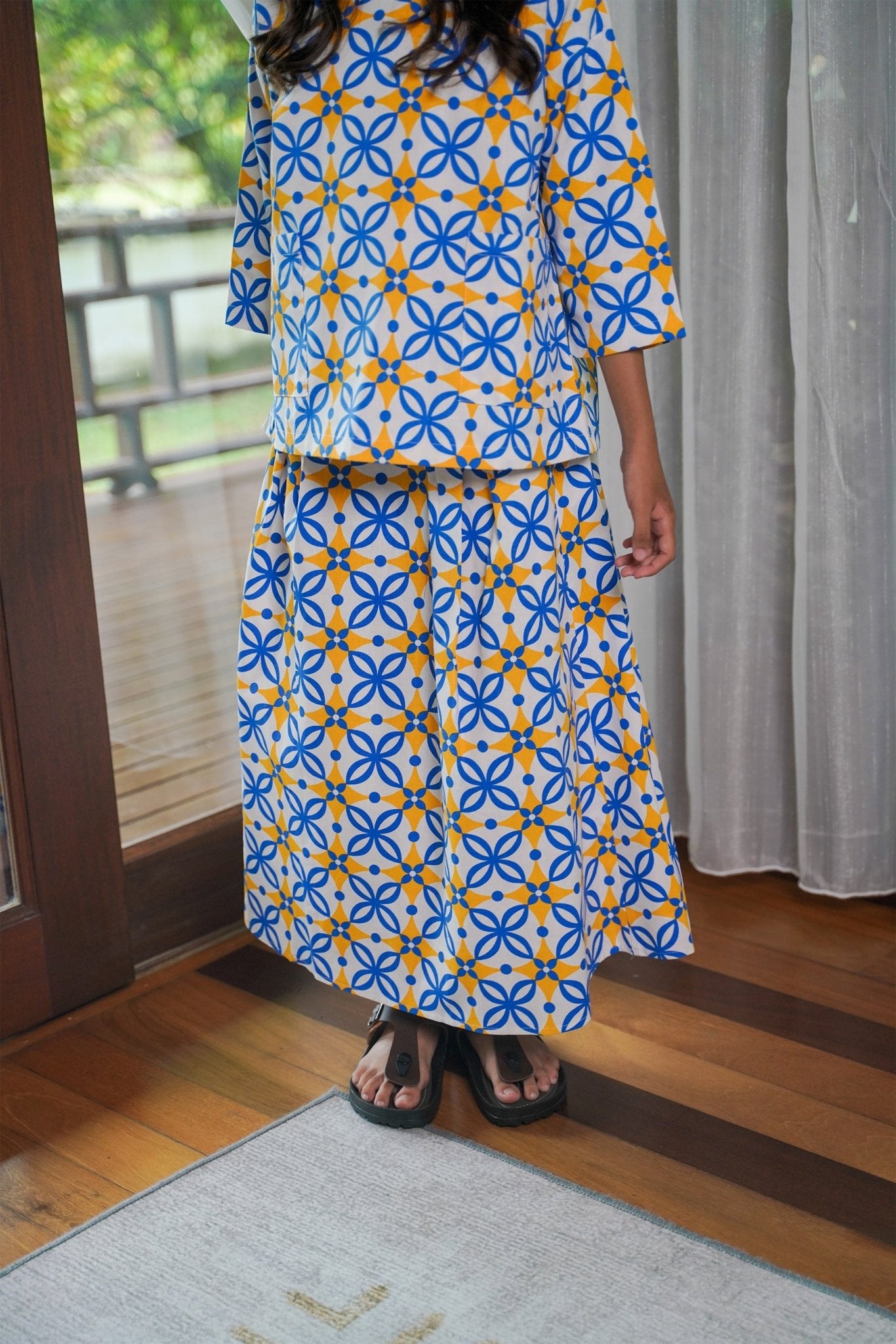 Girl Teacup Skirt Popcorn Print - Umbi