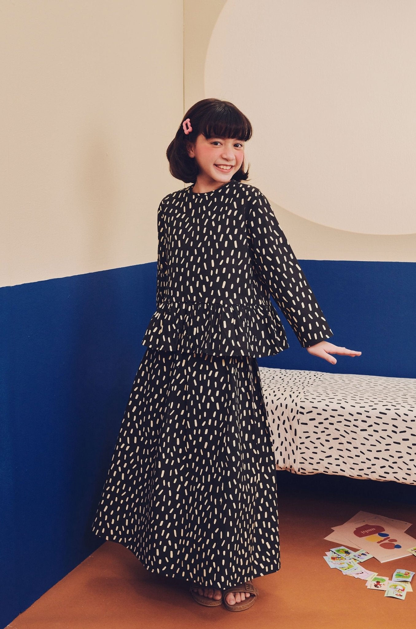 Girl Teacup Skirt Sprinkle Print - Umbi
