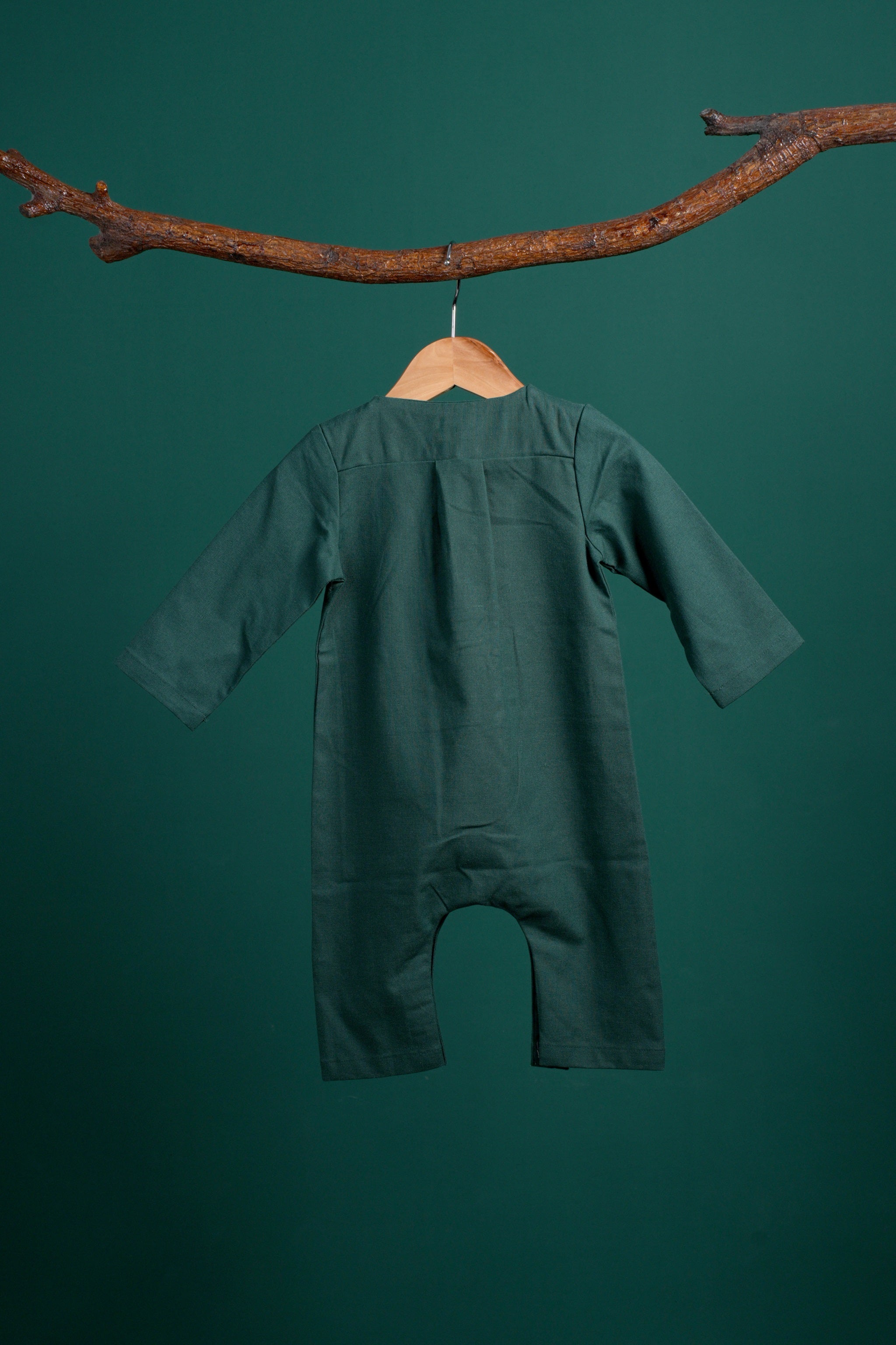 The Rimba Raya Baby Jumpsuit Dark Green