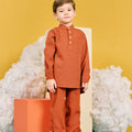 baju melayu one set long sleeve button