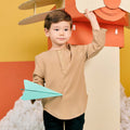 boys top long sleeve button eid kenduri