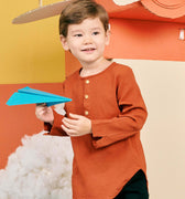 baju raya family sedondon kids boy basic kurta clay