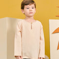 baju raya family sedondon kids boy teluk belanga kurta beige