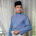 Men Baju Melayu Set Pigeon Blue - Umbi