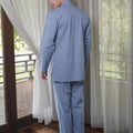 Men Baju Melayu Set Pigeon Blue - Umbi