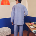 Men Baju Melayu Set Pigeon Blue - Umbi
