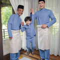 Men Baju Melayu Set Pigeon Blue - Umbi