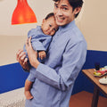 Men Baju Melayu Set Pigeon Blue - Umbi