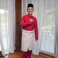 Men Baju Melayu Set Red - Umbi