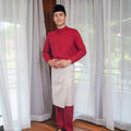 Men Baju Melayu Set Red - Umbi