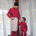 Men Baju Melayu Set Red - Umbi