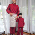 Men Baju Melayu Set Red - Umbi