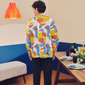 Men Collar Kurta Jellybean Print - Umbi