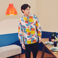 Men Collar Kurta Jellybean Print - Umbi
