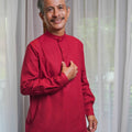 Men Collar Kurta Red - Umbi