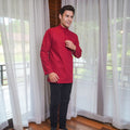 Men Collar Kurta Red - Umbi