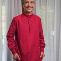 Men Collar Kurta Red - Umbi