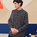 Men Collar Kurta Sprinkle Print - Umbi