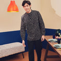 Men Collar Kurta Sprinkle Print - Umbi