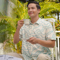 Men Holiday Shirt in Wave - Umbi