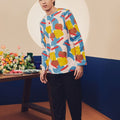 Men Kurta Jellybean Print - Umbi