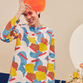Men Kurta Jellybean Print - Umbi