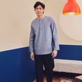 Men Kurta Pigeon Blue - Umbi