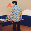 Men Kurta Popcorn Print - Umbi