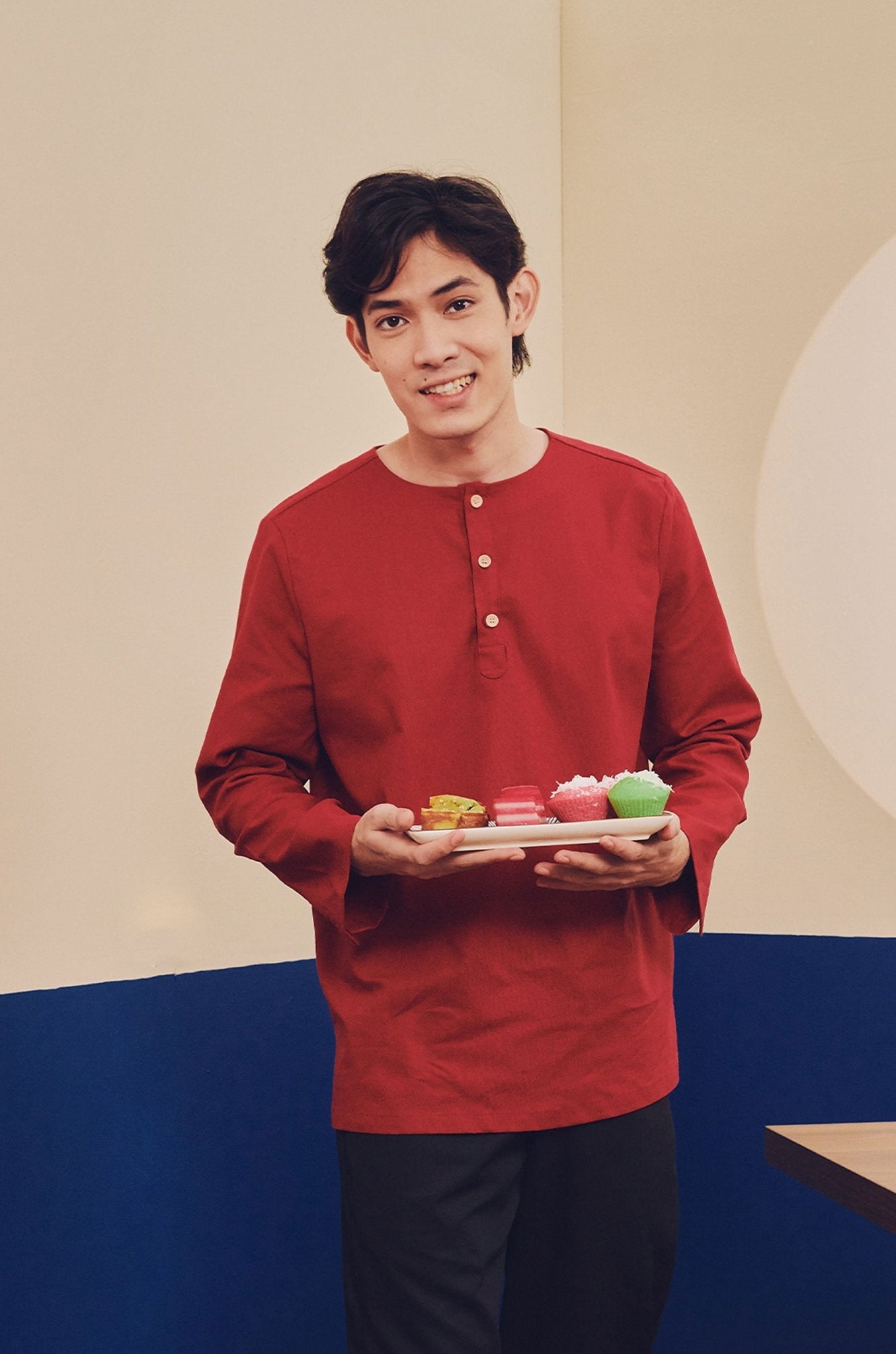 Men Kurta Red - Umbi