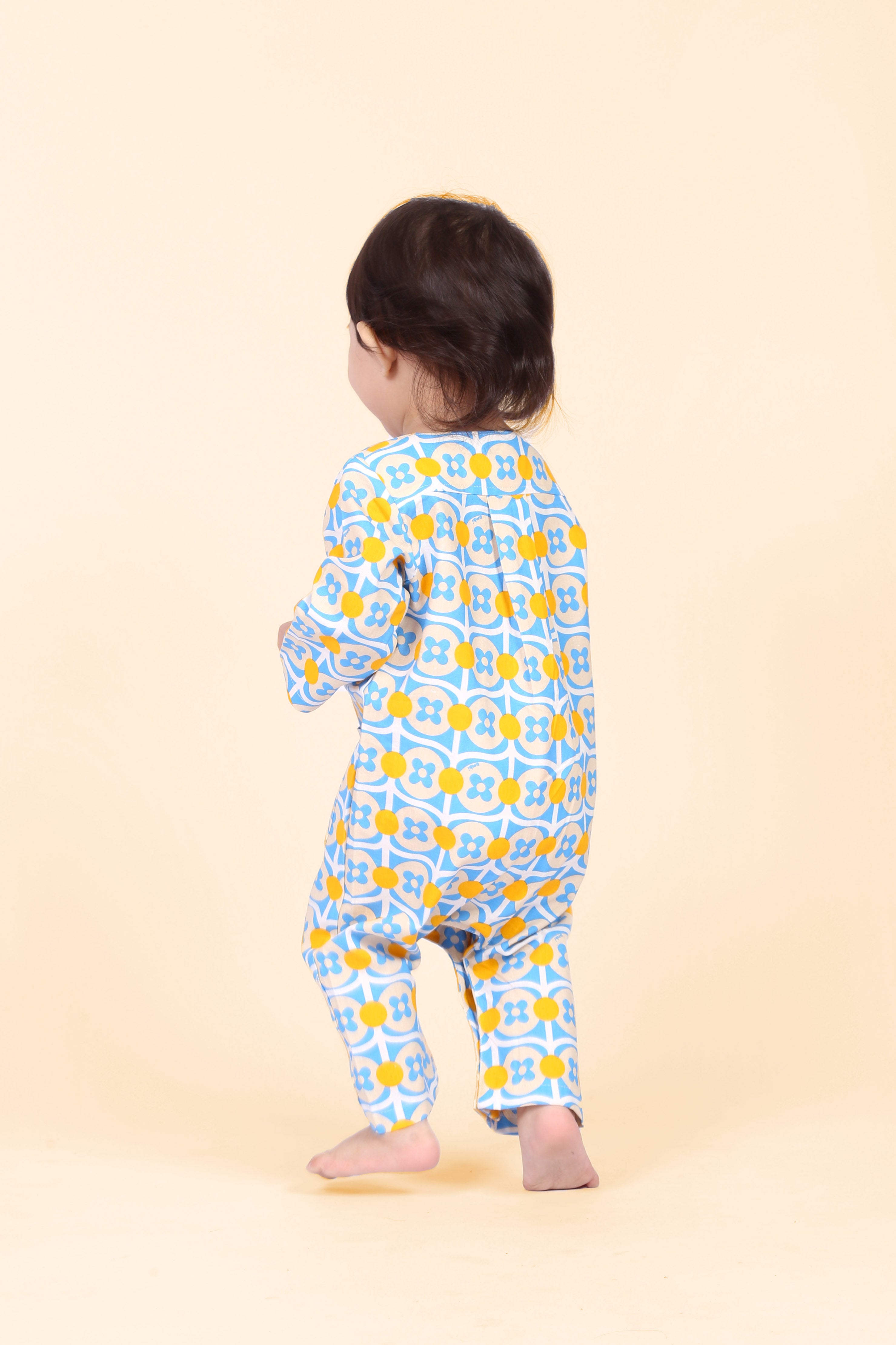 one piece baby rompers long sleeve button eid raya kenduri event wear