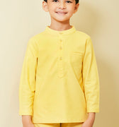 baju raya family sedondon baju melayu set yellow