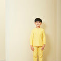 baju raya yellow umbi kids