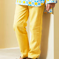 baju raya family sedondon kids boy slim fitted pants yellow