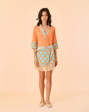 Midi Dress with Kirana Print - Umbi