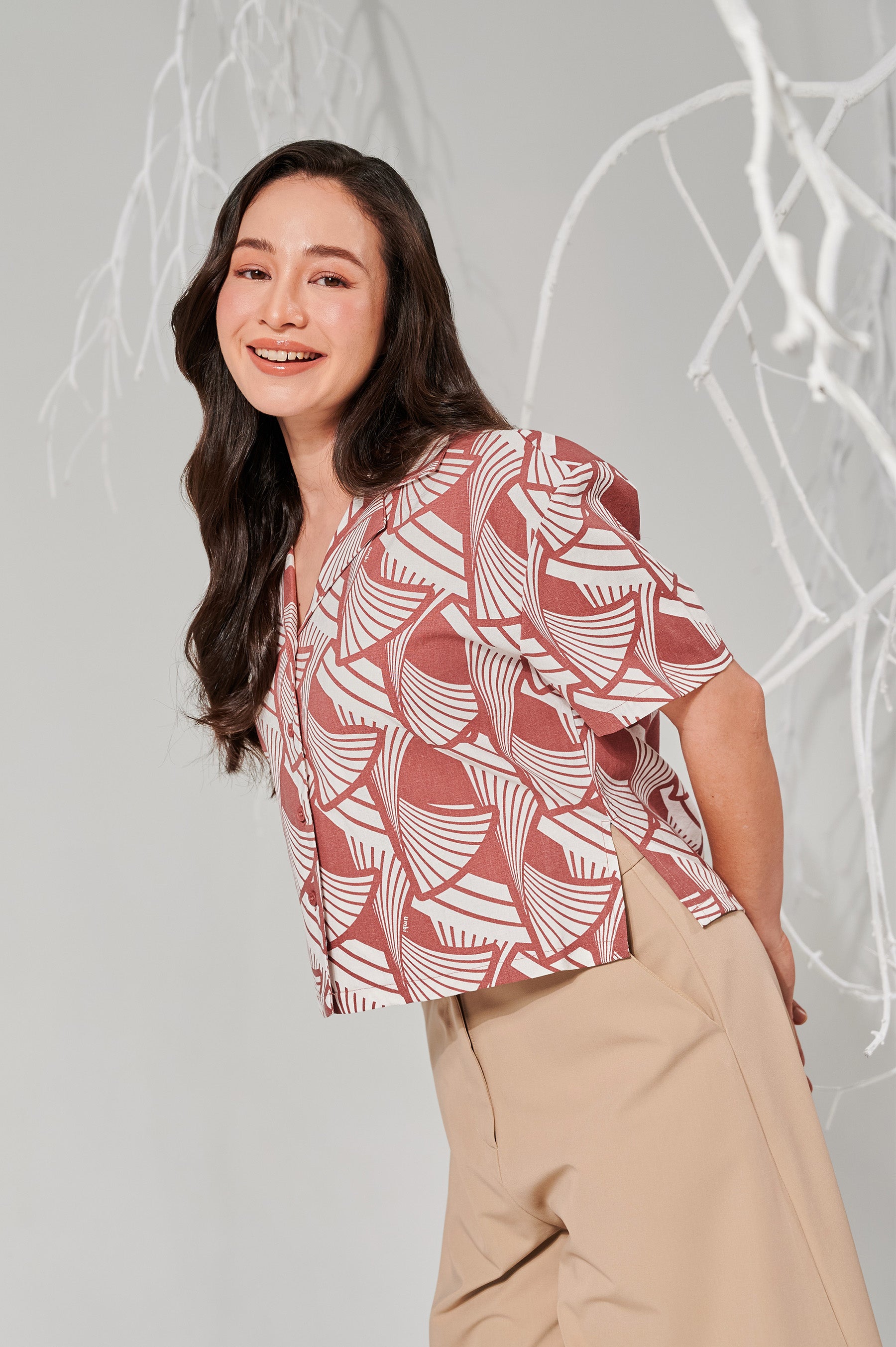 The Musim Collection Women Casual Top Harvest Print