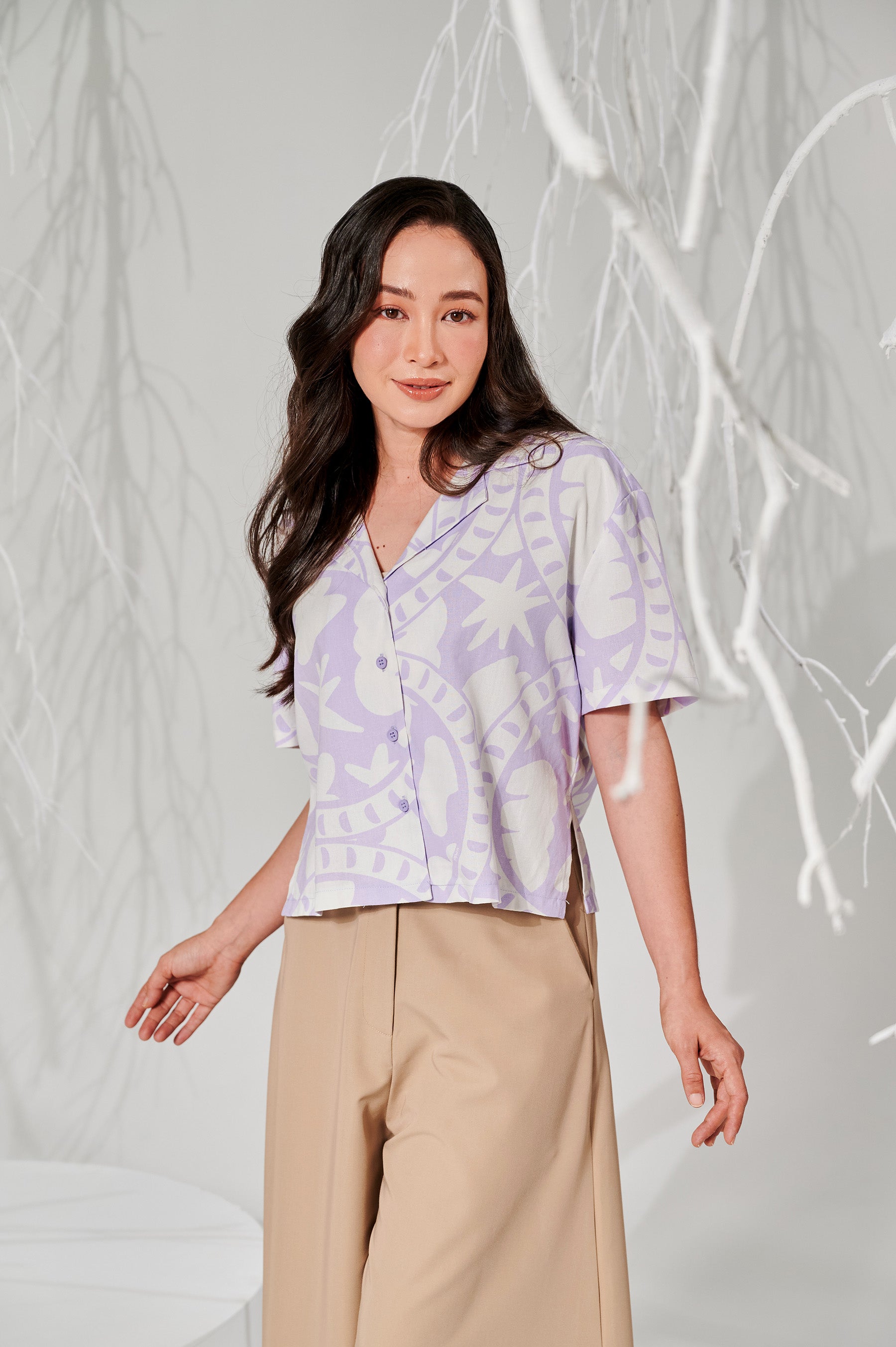 The Musim Collection Women Casual Top Winter Print