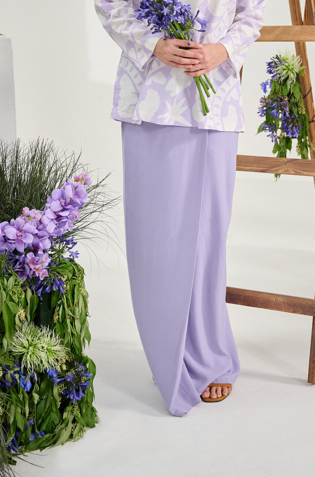 The Musim Collection Women Classic Skirt Lilac