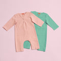 cotton linen baby rompers tiffany