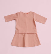 baju raya family sedondon kids baby kurung dress blush pink