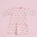 baju raya family sedondon kids baby kurung dress cupcake print