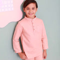 baju melayu kids mate pink blush colour 