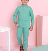 baju raya family sedondon kids boy baju melayu set tiffany