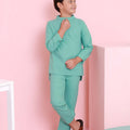 one set boy baju melayu long sleeve button eid raya kenduri event wear 