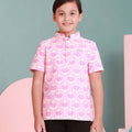 baju raya family sedondon kids boy shirt cupcake print 