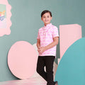 boy top short sleeve button shirt eid raya kenduri event wear 