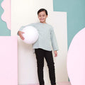 boy top long sleeve button shirt eid raya kenduri event wear 