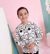 baju raya family sedondon kids boy teluk belanga kurta top fuji print