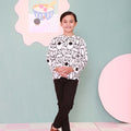  boy top long sleeve button shirt eid raya kenduri event wear 